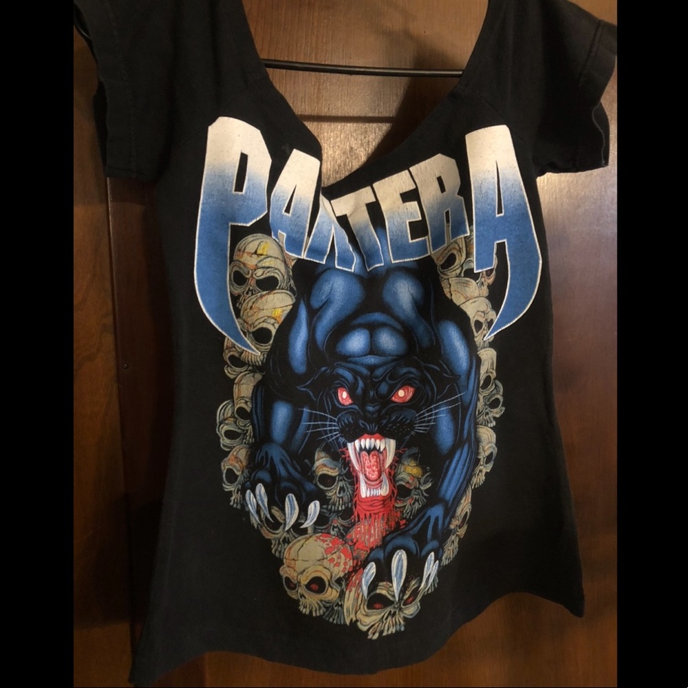Original Pantera heavy metal band tee 2002 DIY